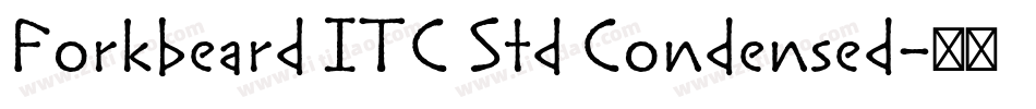 Forkbeard ITC Std Condensed字体转换